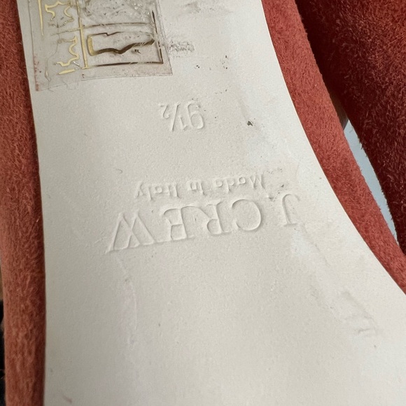 J Crew Made in Italy Suede Round Toe Heels - Picture 8 of 11